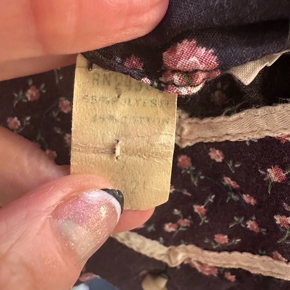 Vintage Candi Jones California Prairie Dress – Cottagecore XS/S – Lace Trim - Picture 4 of 5